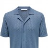 ONLY & SONS ONSSANTO REG SS RESORT SHIRT KNIT FRML CIEL ONLY & SONS ONSSANTO REG SS RESORT SHIRT KNIT FRML CIEL