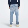 ONLY & SONS ONSYOKE TAPERED LB 9684 DOT DNM NOOS LIGHT BLUE