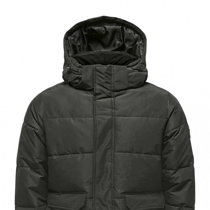 ONLY & SONS SHORT PUFFER JACKET GRAY