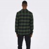 ONLY & SONS ONSGUDMUND LS CHECKED SHIRT NOOS GREEN