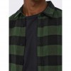 ONLY & SONS ONSGUDMUND LS CHECKED SHIRT NOOS GREEN