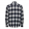 ONLY & SONS  ONSLUKA REG LS CHECK SHIRT DARK NAVY