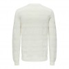 ONLY & SONS ONSMAJOR REG 12 SOLID CREW KNIT WHITE