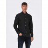 ONLY & SONS ONSGUDMUND SLIM 1-PKT SOLID SHIRT NOOS BLACK