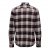 ONLY & SONS ONSLUKA REG LS CHECK SHIRT GRAY