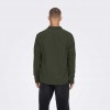 ONLY & SONS ONSMILO LS SOLID OVERSHIRT NOOS GREEN