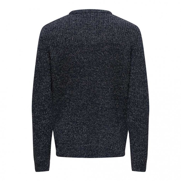 ONLY & SONS ONSMALAKI REG 7 CREW KNIT DARK BLUE