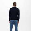 ONLY & SONS  ONSWYLER LIFE REG 14 HALF ZIP KNIT NOOS DARK NAVY