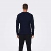 ONLY & SONS ONSKICKER LIFE REG 3 CABLE CREW KNIT NAVY BLUE ONLY & SONS ONSKICKER LIFE REG 3 CABLE CREW KNIT NAVY BLUE