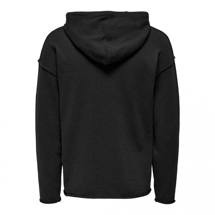 ONLY & SONS ONSKASEY LIFE DS 5 HOODIE KNIT BLACK