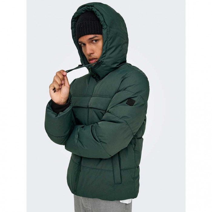 ONLY & SONS ONSELIJAH PCKT. HOOD JACKET OTW NOOS GREEN