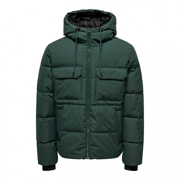 ONLY & SONS ONSELIJAH PCKT. HOOD JACKET OTW NOOS GREEN