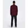 ONLY & SONS ONSGUDMUND LS CHECKED SHIRT NOOS BLACK/RED