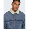 ONLY & SONS ONSWILSON SHERPA DBTINT 0970 DNM JACKET BLUE