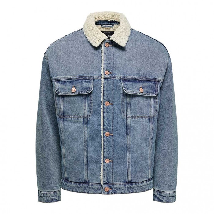 ONLY & SONS ONSWILSON SHERPA DBTINT 0970 DNM JACKET BLUE