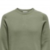 ONLY & SONS ONSPIN REG 12 CREW KNIT LIGHT GREEN