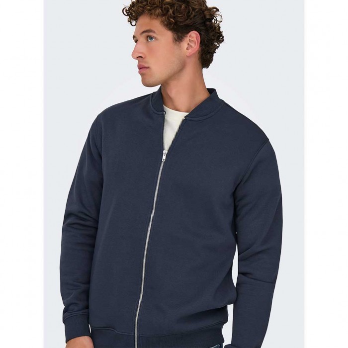 ONLY & SONS ONSCERES REG ZIP BOMBER JCK NOOS BLUE