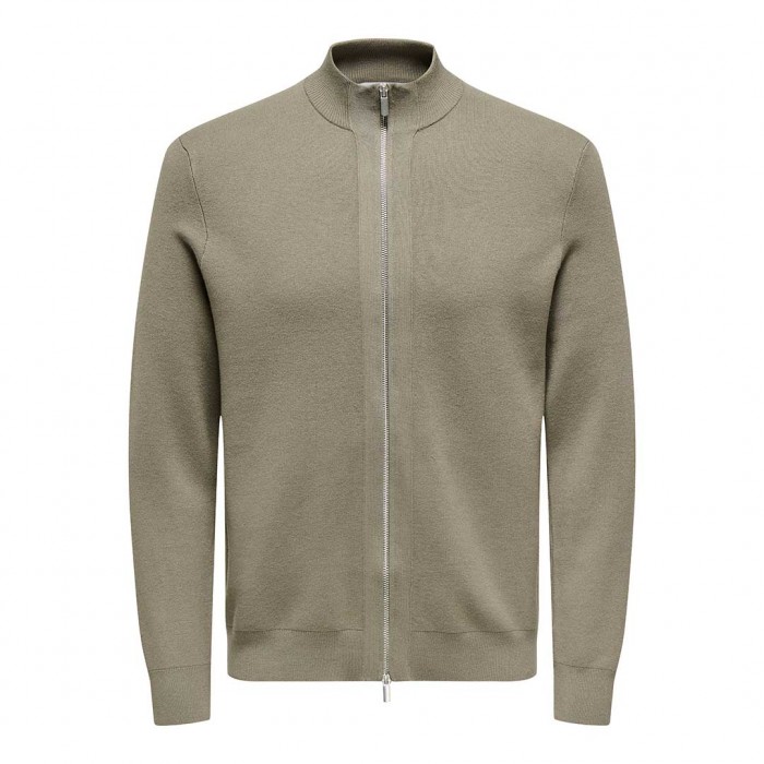 ONLY & SONS ONSCOOPER REG LS 12 CARDIGAN KNIT FRML GREEN