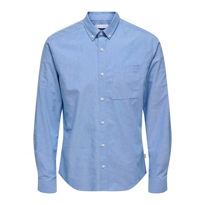 ONLY & SONS ONSALVARO SLIM LS OXFORD SHIRT NOOS FRML CIEL
