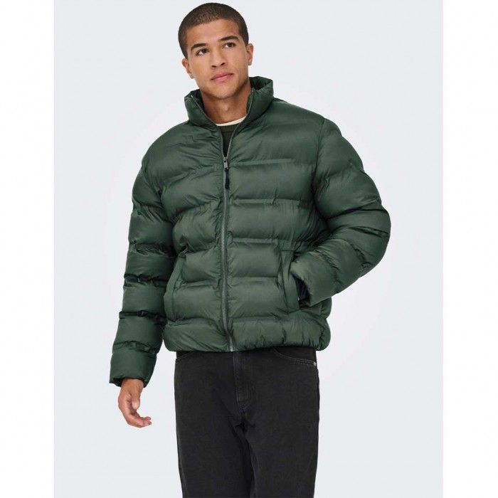 ONLY & SONS ONSUNION SEAMLESS LIFE PUFFER JACKET OTW ROSIN
