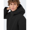 ONLY & SONS ONSSAYN WATERPROOF STRETCH PARKA OTW BLACK ONLY & SONS ONSSAYN WATERPROOF STRETCH PARKA OTW BLACK