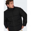 ONLY & SONS ONSPACK LIFE PUFFER JACKET OTW BLACK ONLY & SONS ONSPACK LIFE PUFFER JACKET OTW BLACK
