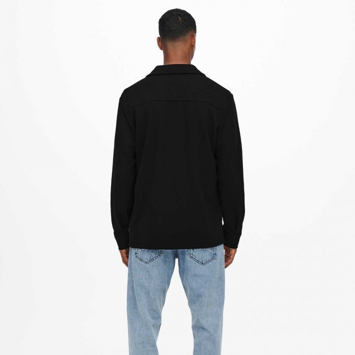 ONLY & SONS ONSNEWKODYL OVERSHIRT SWEAT NOOS BLACK