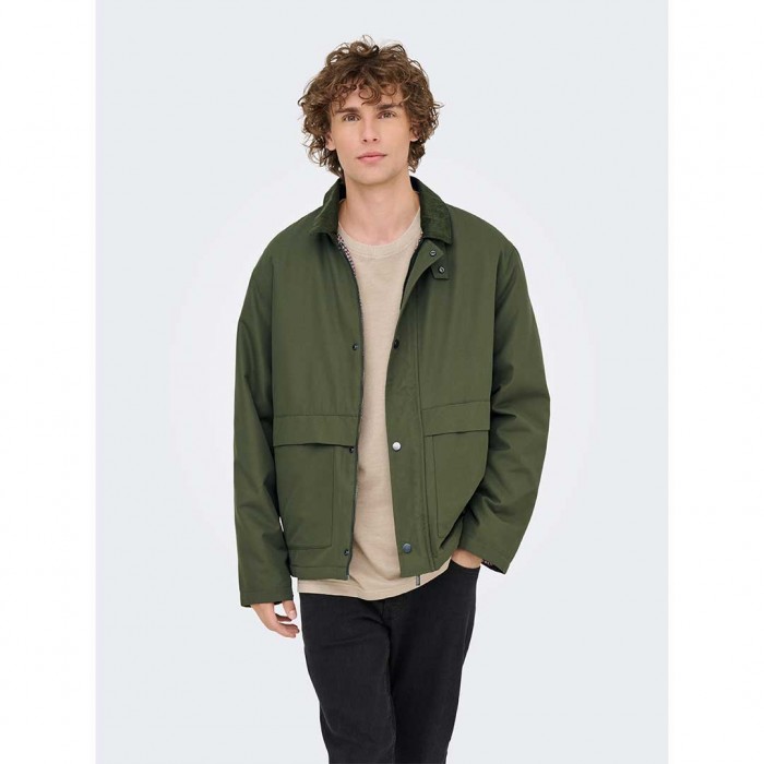ONLY & SONS  ONSKOSMO PADDED JACKET OTW VD GREEN