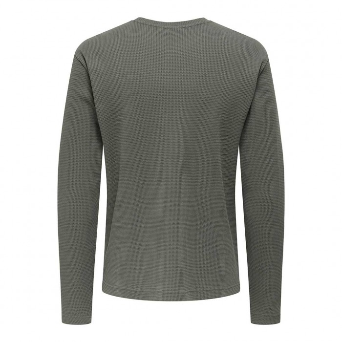 ONLY & SONS ONSTOBIE REG LS TEE CASTOR GRAY