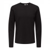ONLY & SONS ONSTOBIE REG LS TEE BLACK