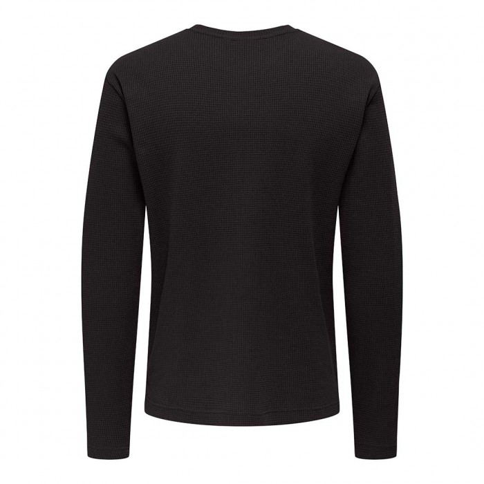 ONLY & SONS ONSTOBIE REG LS TEE BLACK