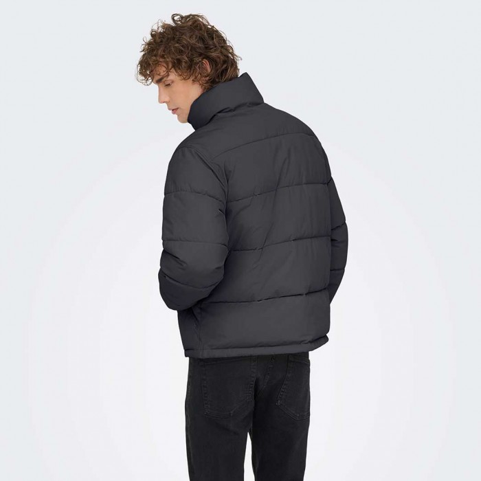 ONLY & SONS ONSPACK LIFE PUFFER JACKET OTW DRAK GREY