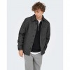 ONLY & SONS ONSMICAH TWILL OVERSHIRT FRML DARK GREY ONLY & SONS ONSMICAH TWILL OVERSHIRT FRML DARK GREY