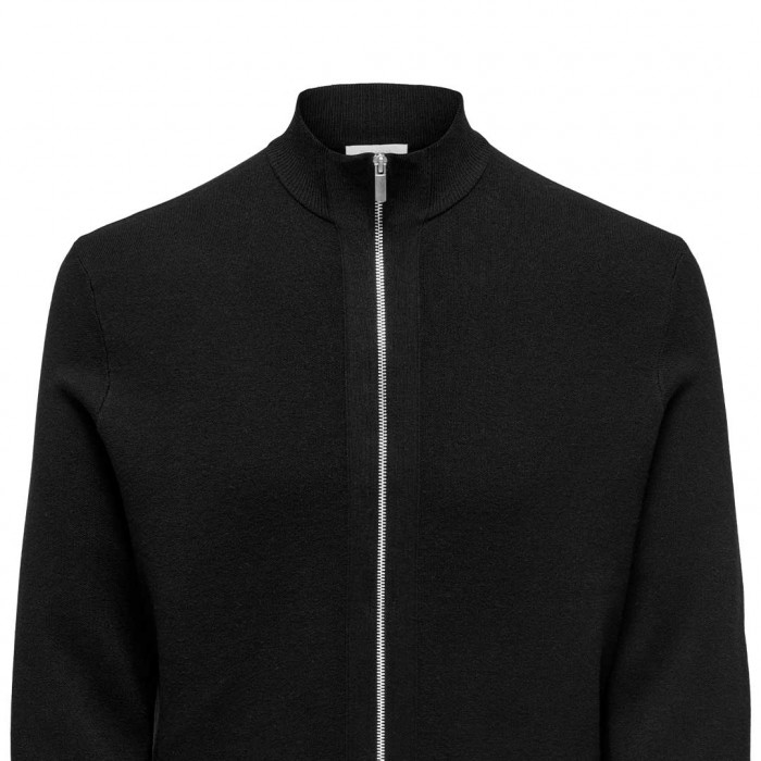 ONLY & SONS ONSCOOPER REG LS 12 CARDIGAN KNIT FRML BLACK