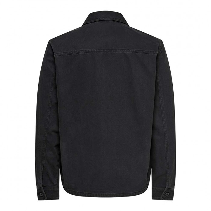 ONLY & SONS ONSRAY WASHED ZIP JACKET 0277 DARK GRAY