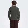 ONLY & SONS ONSTONY RLX 12 LS WAFFLE CREW KNIT NOOS DARL GRAY