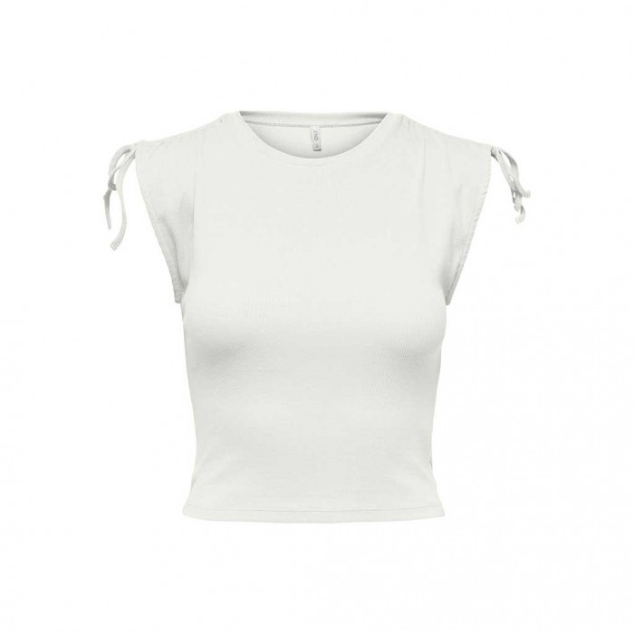 ONLY ONLLAILA LIFE S/L RUCH SHOULDER TOP JRS WHITE
