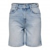 ONLY ONLBILLIE EX HW STRA LB DNM SHORTS DOT LIGHT BLUE