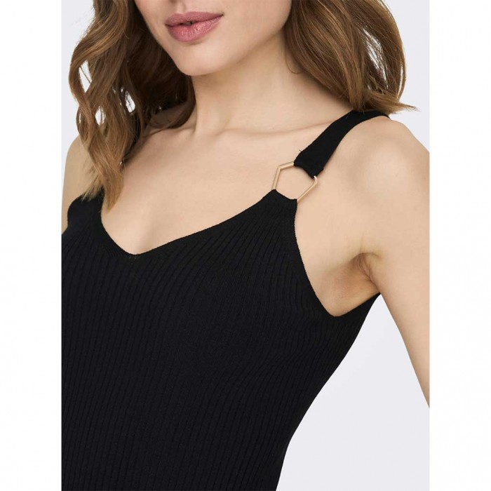 ONLY ONLELVA SL STRAP DETAIL TOP KNT BLACK