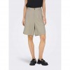 ONLY ONLCARO HW WIDE LINEN BL SHORTS CC TLR BEIGE