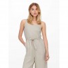 ONLY ONLCANYON-CARO LINEN BLEND JUMPSUIT PNT BEIGE