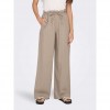 ONLY ONLCARO HW PB WIDE LINEN BL PANT CC PNT ECRU