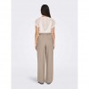 ONLY ONLCARO HW PB WIDE LINEN BL PANT CC PNT ECRU