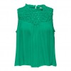 ONLY  ONLRIKKE SL TOP WVN GREEN