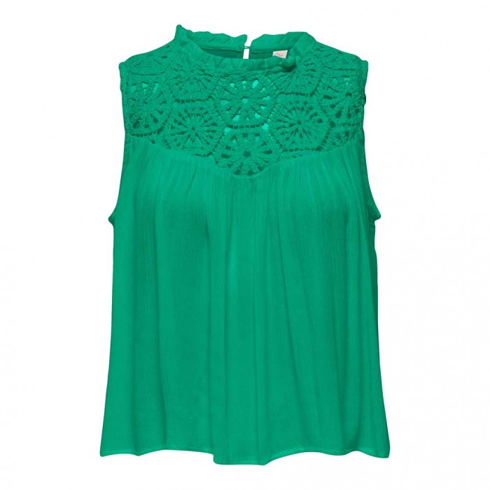 ONLY  ONLRIKKE SL TOP WVN GREEN