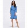 ONLY ONLARIS LIFE 3/4 BUT LONG DRESS PNT BLUE