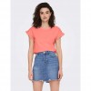 ONLY ONLIRIS S/S EMB TOP JRS PINK