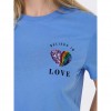 ONLY ONLKITA REG S/S SEQ HEART TOP BOX JRS BLUE