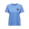 ONLY ONLKITA REG S/S SEQ HEART TOP BOX JRS BLUE