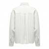 ONLY ONLCARO L/S OVS LINEN BL SHIRT CC PNT WHITE